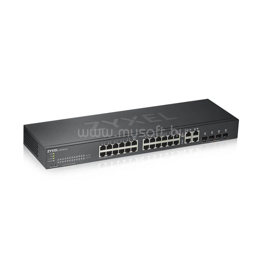 ZYXEL 28port GbE LAN L2 menedzselhető switch