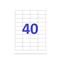 A-SERIES Etikett címke, 48,5x25,4mm, 100 lap, 40 címke/lap A-Series A-SERIES_37691 small