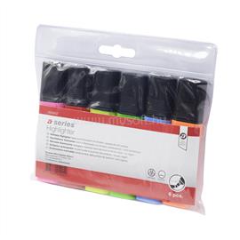 A-SERIES Szövegkiemelő 1-5mm, vágott hegyű,lapos test, 6-os készlet A-SERIES_35087 small