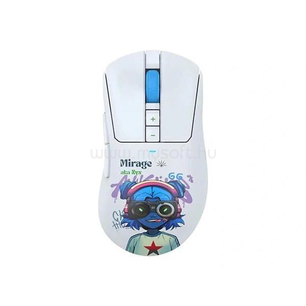 A4-TECH Bloody R73 Ultra Duo Nyx Mirage vezeték nélküli fehér gamer egér