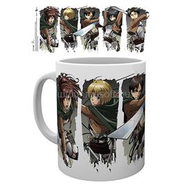 ABYSSE CORP Attack on Titan "Character Montage" 320ml bögre MG2325 small