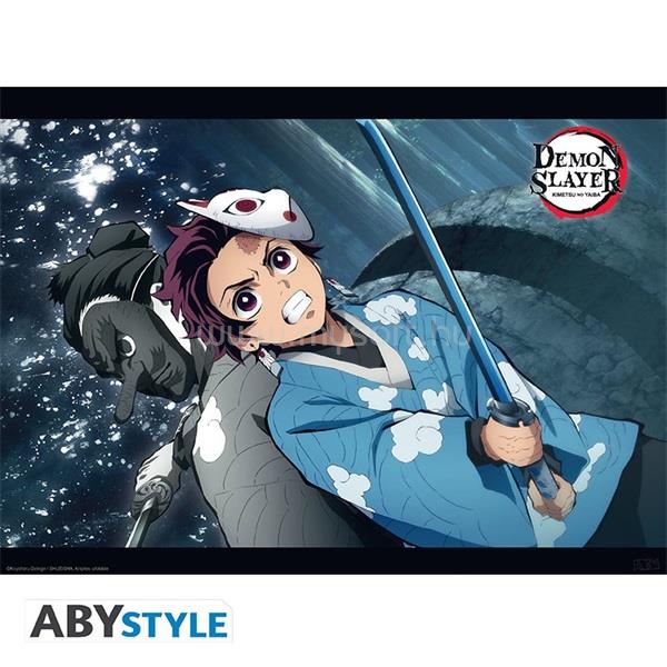 ABYSSE CORP Demon Slayer "Tanjiro & Urokodaki" 52x38 cm poszter