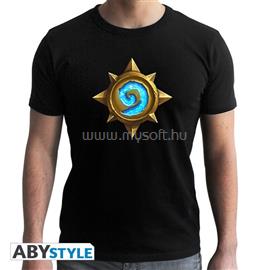 ABYSSE CORP Hearthstone "Rosace" fekete féri póló, M méret ABYTEX559M small