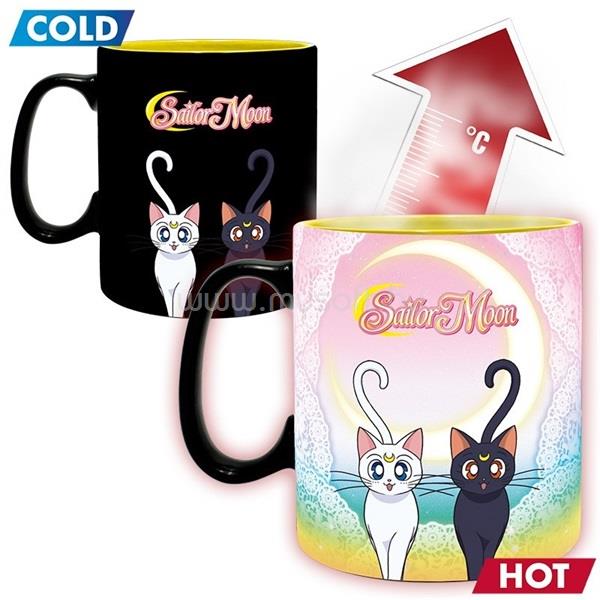 ABYSSE CORP Sailor Moon "Group" 460ml hőre változó bögre