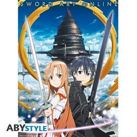 ABYSSE CORP Sword Art Online "Asuna & Krito Aincrad" 52x38 cm poszter ABYDCO752 small