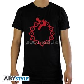 ABYSSE CORP The Seven Deadly Sins "Emblems" fekete férfi póló, XL méret ABYTEX449XL small