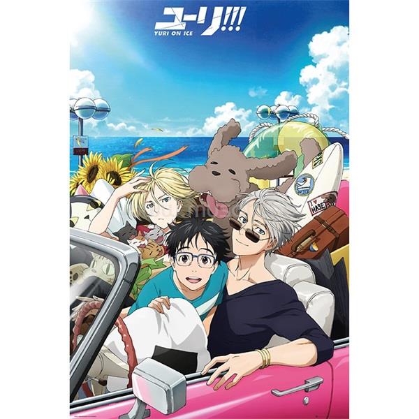 ABYSSE CORP Yuri on Ice "Car" 91,5x61 cm poszter