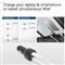 ACT 2-port USB-C Fast Car Charger 95W with PD, QC and GaNFast Black AC2210 small