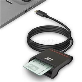 ACT AC6020 External USB-C Smartcard eID Card Reader Black AC6020 small