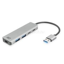 ACT AC6125 4-portos USB3.0 HUB Grey AC6125 small