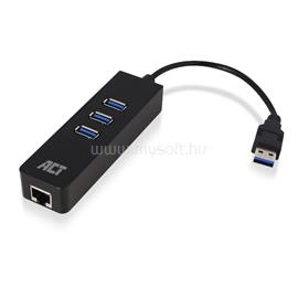 ACT AC6310 USB Hub 3.2 with 3 USB-A ports and ethernet AC6310 small