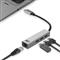 ACT AC7055 USB-C Hub 3 port with Gigabyte Ethernet Grey AC7055 small