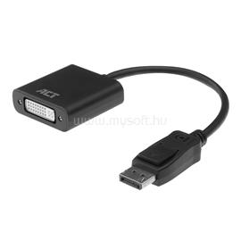 ACT AC7510 DisplayPort - DVI-I (Dual Link) (24+5) adapter Black AC7510 small