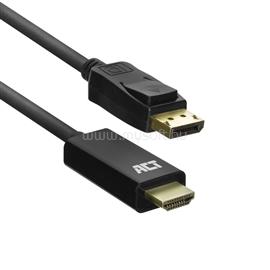 ACT AC7550 DisplayPort to HDMI adapter cable 1,8m Black AC7550 small