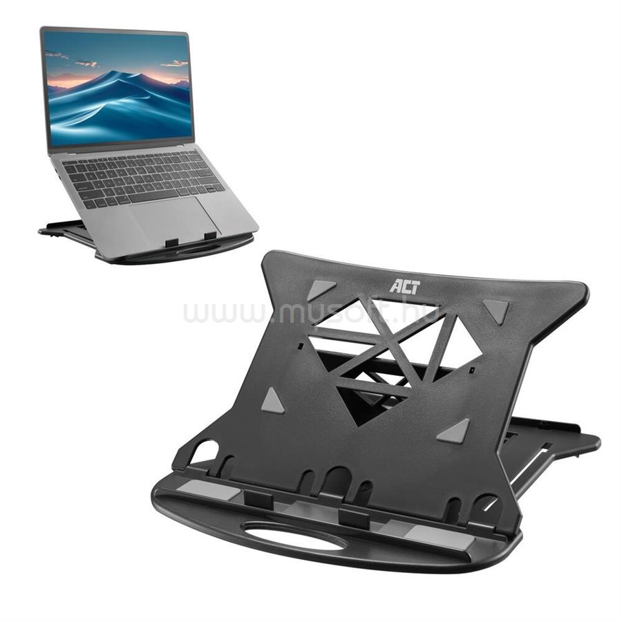ACT AC8150 Összecsukható laptopállvány 7 állítható magasságú pozícióval
