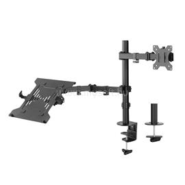 ACT AC8305 Single Monitor Arm with Laptop Arm 10"-35" Black AC8305 small