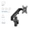 ACT AC8310 Monitor wall mount with gas spring 1 screen Black AC8310 small