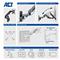 ACT AC8310 Monitor wall mount with gas spring 1 screen Black AC8310 small