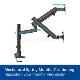 ACT AC8328 Dual monitor arm office solid pro, with mechanical spring AC8328 small