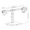 ACT AC8332 Free Standing Gas Spring Dual Monitor Arm Office Crossbar 10