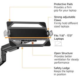 ACT AC8341 Single Monitor Arm and Laptop Arm Office Premium with Gas Spring Pole Mounted AC8341 small