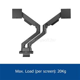 ACT AC8342 Dual Monitor Arm Office Premium with Gas Spring AC8342 small