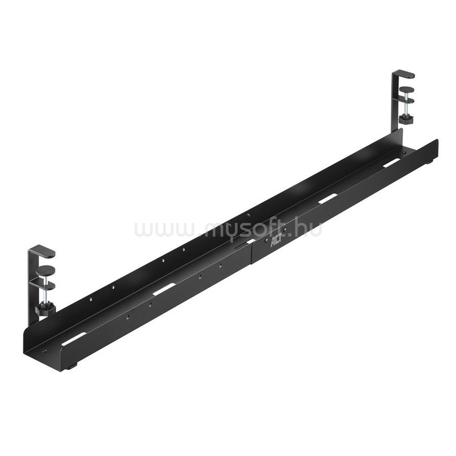 ACT AC8376 Under Desk Extendable Cable Management Tray with Clamp Mount