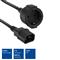 ACT AK5250 Powercord C14 IEC - CEE 0,2m Black AK5250 small