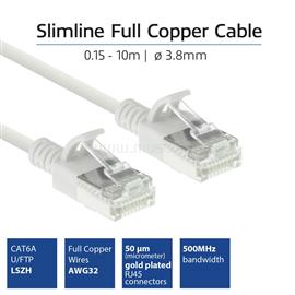 ACT CAT6A U-FTP Patch Cable 0,15m White DC6930 small