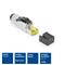 ACT Field termination plug RJ45 CAT6A shielded, toolless, 4PPoE 100W TD168F small