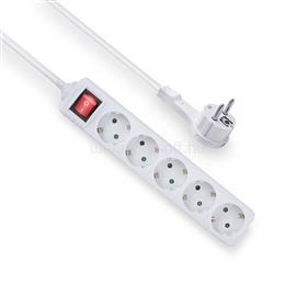 ACT Hálózati Elosztó Kapcsolóval 5DIN 1,5m White AC2455 small