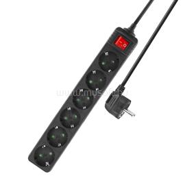 ACT Hálózati Elosztó Kapcsolóval 6DIN 3m Black AC2465 small