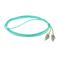 ACT LSZH Multimode 50/125 OM3 fiber cable duplex with LC connectors 1,5m Blue RL9651 small