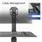 ACT Mobile Workstation for a single monitor with CPU mount keyboard and mouse tray Black AC8374 small