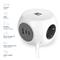 ACT Power Strip Cube F Socket Hálózati Elosztó 3DIN 1,5m White AC2420 small