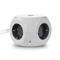 ACT Power Strip Cube F Socket Hálózati Elosztó 3DIN 1,5m White AC2420 small