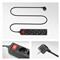 ACT Power Strip with Illuminated Switch Hálózati Elosztó Kapcsolóval 4DIN 2m Black AC2440 small