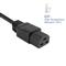 ACT Powercord C14 male- C21 famale 1m Black AK5370 small