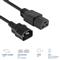 ACT Powercord C14 male- C21 famale 1m Black AK5370 small