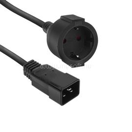 ACT Powercord C20 IEC 60320- CEE 7/3 0,2m Black AK5251 small