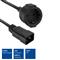 ACT Powercord C20 IEC 60320- CEE 7/3 0,2m Black AK5251 small
