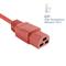 ACT Powercord C20 male - C21 famale 2m Red AK5362 small