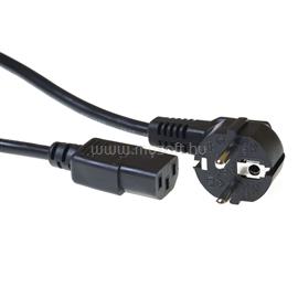 ACT Powercord mains connector Schuko CEE 7/7 male (angled) - C13 IEC 60320 2,5m Black AK5010 small