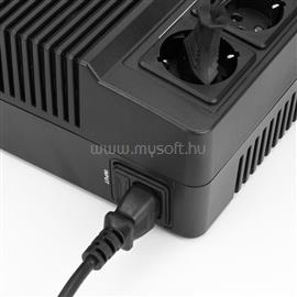 ACT Powercord mains connector Schuko CEE 7/7 male (angled) - C13 IEC 60320 2,5m Black AK5010 small