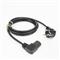ACT Powercord mains connector Schuko CEE 7/7 male (angled) - C15 (angled left) IEC 60320 1,5m Black AK5347 small
