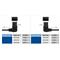 ACT Powercord mains connector Schuko CEE 7/7 male (angled) - C15 (angled left) IEC 60320 1,5m Black AK5347 small