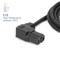 ACT Powercord mains connector Schuko CEE 7/7 male (angled) - C15 (angled left) IEC 60320 1,5m Black AK5347 small