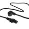 ACT Powercord mains connector Schuko CEE 7/7 male (angled) - C15 IEC 60320 1m Black AK5312 small