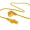 ACT Powercord mains connector Schuko CEE 7/7 male (angled) - C15 IEC 60320 1m Yellow AK5320 small