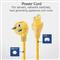 ACT Powercord mains connector Schuko CEE 7/7 male (angled) - C15 IEC 60320 1m Yellow AK5320 small